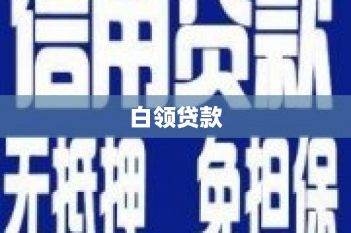 洞头白领贷款