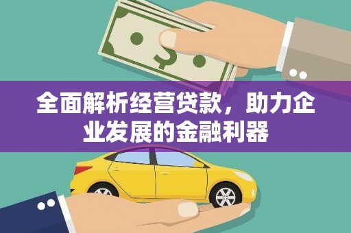 洞头全面解析经营贷款，助力企业发展的金融利器