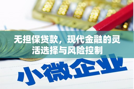 洞头无担保贷款，现代金融的灵活选择与风险控制