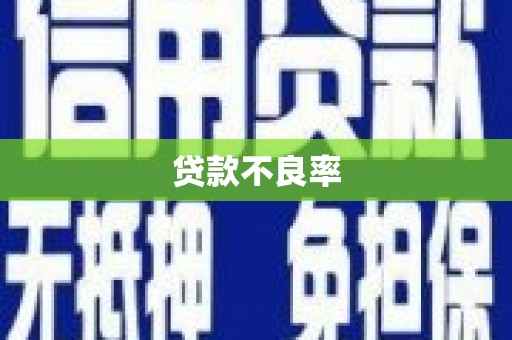 洞头贷款不良率