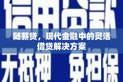 洞头随薪贷，现代金融中的灵活借贷解决方案