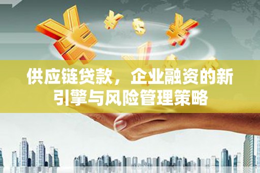 洞头供应链贷款，企业融资的新引擎与风险管理策略