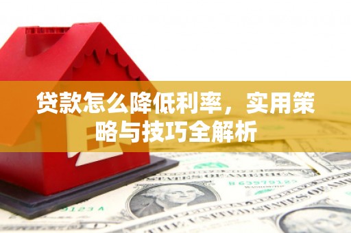 洞头贷款怎么降低利率，实用策略与技巧全解析