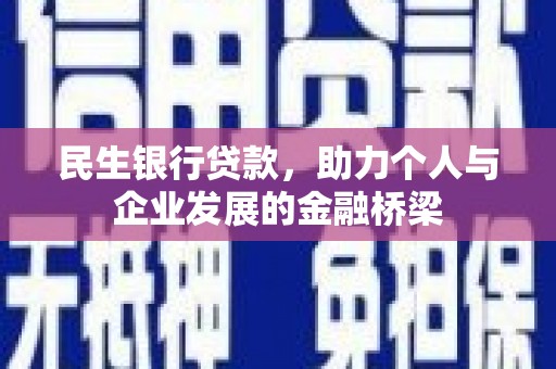 洞头民生银行贷款，助力个人与企业发展的金融桥梁