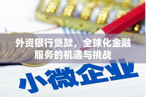 洞头外资银行贷款，全球化金融服务的机遇与挑战